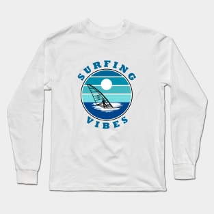 Surfing Vibes - retro - Windsurfer Long Sleeve T-Shirt